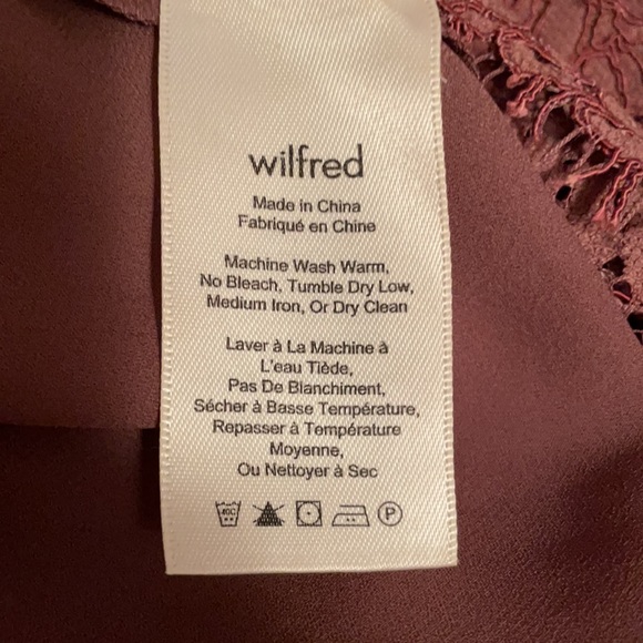 Aritzia silk slip dress w/ lace cover, dusty rose size S - Picture 6 of 6